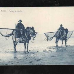 la panne belgique pecheurs de crevettes à cheval , flandre occidentale