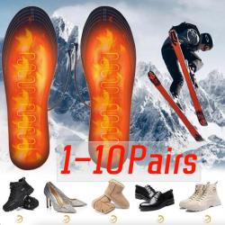 Semelles Chauffantes USB - Chauffe-pieds Électriques pour Sports d'Hiver Randonnée Extérieur 35-40