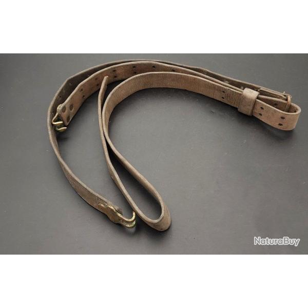 BRETELLE CUIR WW2 FUSIL MITRAILLEUR FM BAR - SPRINGFIELD 1903 - USA WW2 39-45 Bon  2eme GM U.S.A. Mi