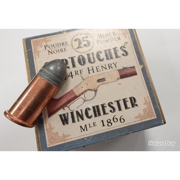 UNE CARTOUCHE CALIBRE 44 HENRY PN WINCHESTER 1866 Neuf  Categorie D