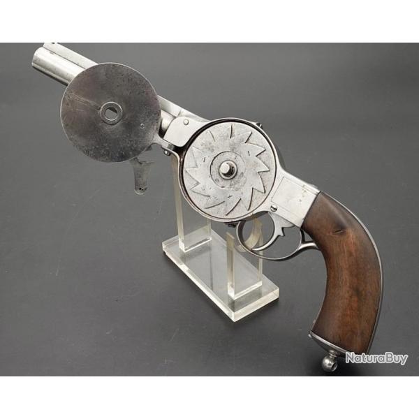 REVOLVER D'ESSAI PROTOTYPE A SYSTEME NOEL ET GUERY CALIBRE 12MM - FRANCE XIX France Trs bon  XIX e