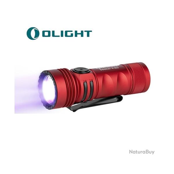 Vente Flash ! - Lampe Torche Olight SEEKER 4 Mini ROUGE (blanc froid) - 1200 Lumens