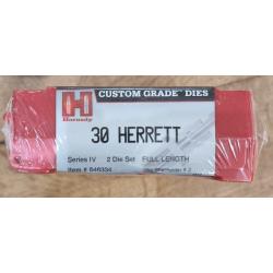 JEUX D'OUTILS 30 HERRETT HORNADY CUSTOM GRADE DIES REF 546334 2 OUTILS