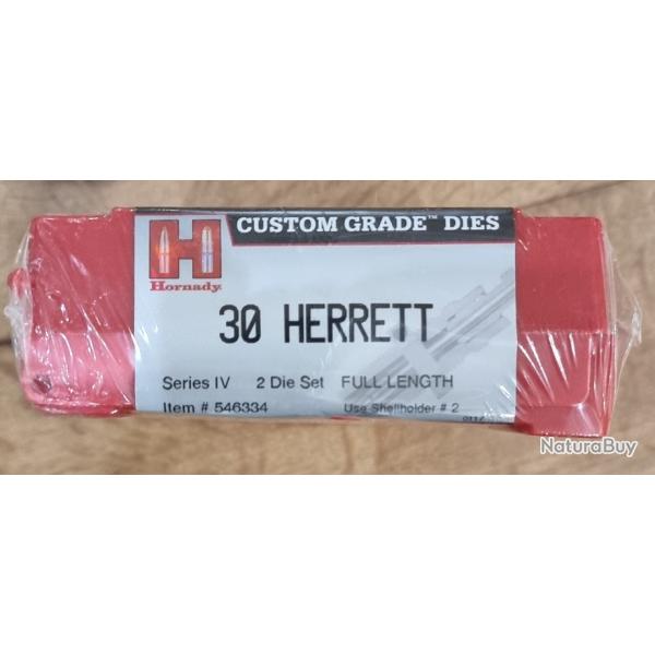 JEUX D'OUTILS 30 HERRETT HORNADY CUSTOM GRADE DIES REF 546334 2 OUTILS