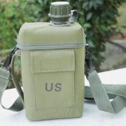 Gourde Mil-Tec 2 Litres -  Patrol Canteen with Cover and Strap (Olive Drab) EBR24GOU002