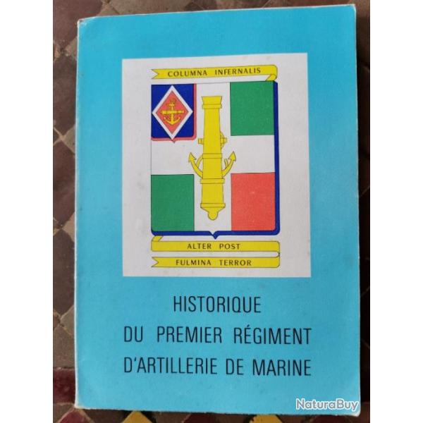 Historique du premier rgiment d'artillerie de marine