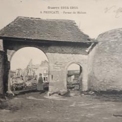 Carte postale ww1 Frescati , ferme Mahon