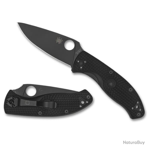 C122PBBK - Couteau pliant Spyderco Tenacious tout noir