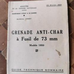 Grenade anti char à fusil de 73mm