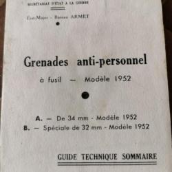 Grenade anti-personnel à fusil modèle 1952