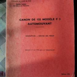 Canon de 155 modèle F3 automouvant