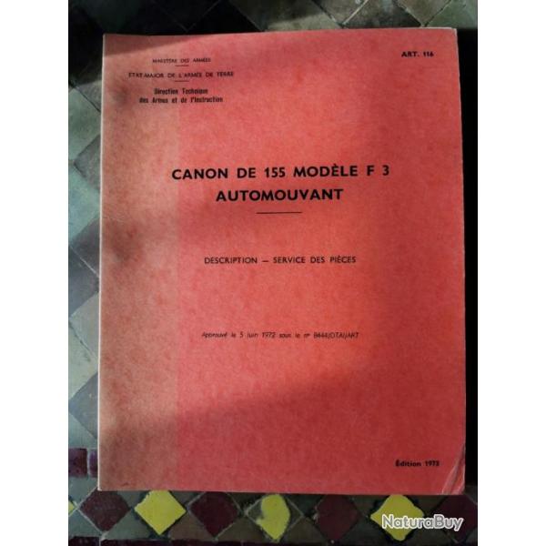 Canon de 155 modle F3 automouvant