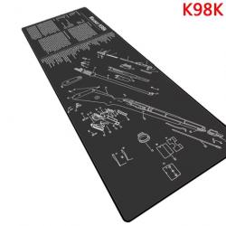 Tapis de démontage et nettoyage Mauser K98 K 90 x 30 cm