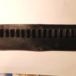 Cartouchière cuir pour ceinture cal. 38/357