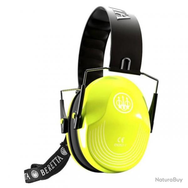 CASQUE STANDARD  anti-bruit BERETTA Jaune fluo