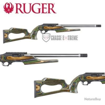 Carabine RUGER 10/22 Compétition Lamelle Vert 41cm Cal 22lr - Carabines ...