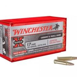 50 Munitions Winchester Super-X - calibre 17 HMR