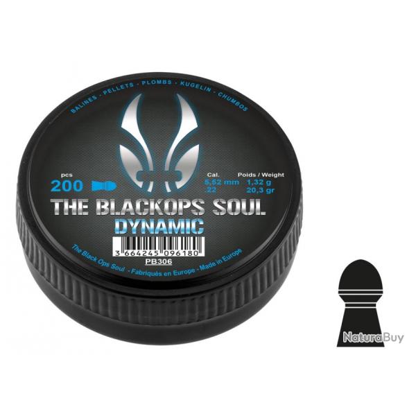 Plombs 5.5 mm The Black Ops Soul Dynamic - BO Manufacture - Boite de 200