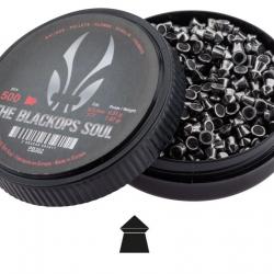 Plombs 4.5 mm The Black Ops Soul Tête Pointue - BO Manufacture - Boite de 500