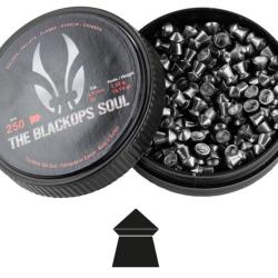 Plombs 5.5 mm The Black Ops Soul Tête Pointue - BO Manufacture - Boite de 250