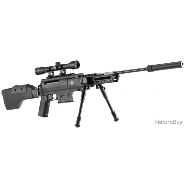 Carabine 4.5mm SAG- Black Ops Sniper 20J avec lunette 4*32