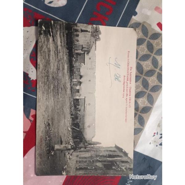 Carte postale cpa ww1 ferme de chaufontaine
