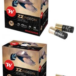 50 Cartouches Winchester ZZ Pigeon P4 - calibre 12/70