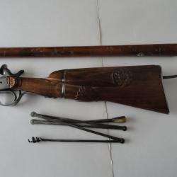 RARE  CARABINE  BRACONNIER  LUXE  A  PERCUSSION