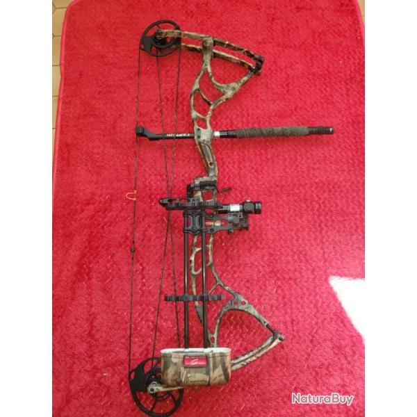 Arc de chasse Bowtech  Captain de 2009 IBS 70 IN 29 .String 60-11/16 . Cble 38-11/17 ,+ lazer sharp