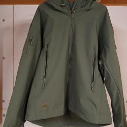 Veste coupe vent intérieur polaire couleur kaki