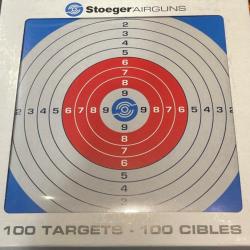 Cibles 14 x 14 cm Stoeger par 100