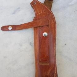 Holster en cuir cobra pour revolver à poudre noire (8 pouces)