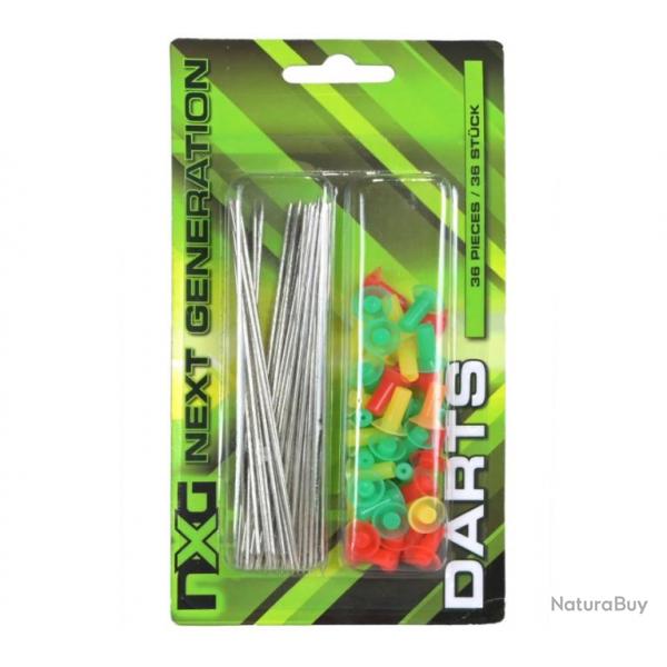 Lot de 36 flechettes NXG pour sarbacane