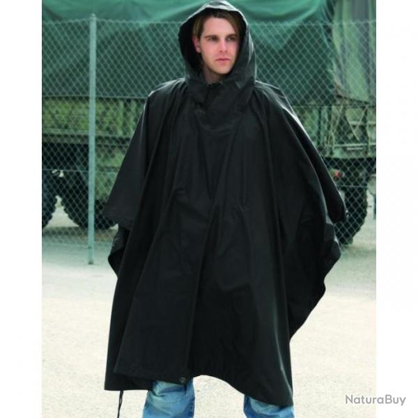 PONCHO RIPSTOP NOIR