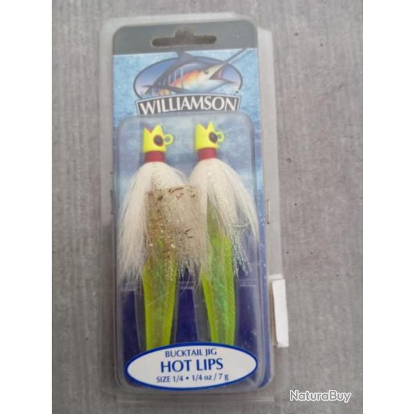 Bucktail jig hot lips 7gr Williamson