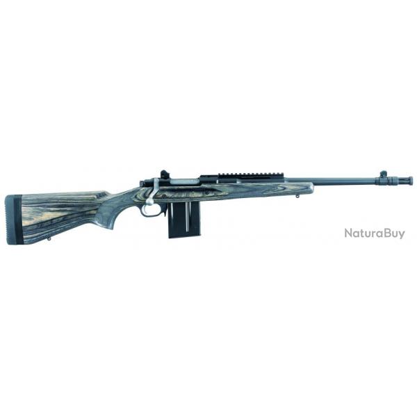 CARA RUGER GUNSITE SCOUT KM77-GS 308W CACHE FLAMM LAM MATT INOX 46CM 10CPS CAT.C