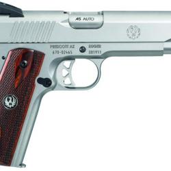 PIST RUGER SR1911 .45AUTO GOVERNMENT 5" 8+1CPS STAINLESS STEEL BARREL BI COLOR