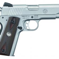 PIST RUGER SR1911-CDR .45AUTO COMMANDER 4.25" 7+1CPS STAINLS STEEL BAR BI COLOR