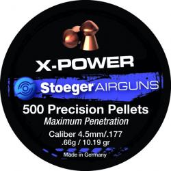 BOITE 500 PLOMB A AIR X-POWER 4.5MM - 0,66G