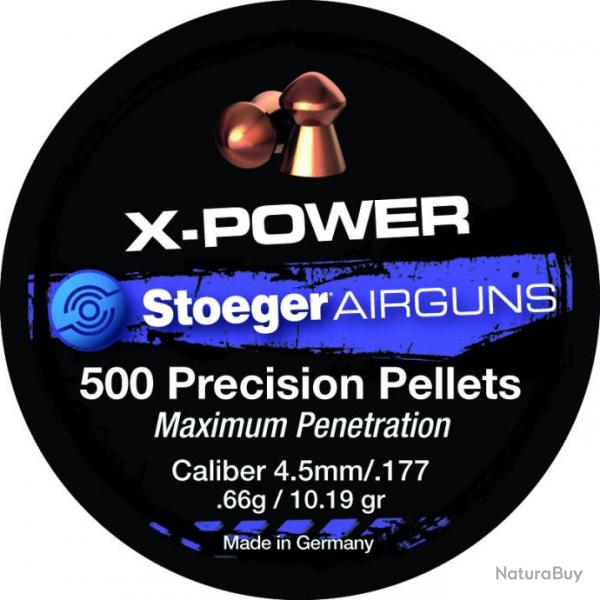 BOITE 500 PLOMB A AIR X-POWER 4.5MM - 0,66G