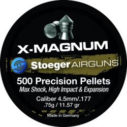 BOITE 300 PLOMB A AIR X-MAGNUM 4.5MM - 0,75G POINTUE-CARTON DE 50 BOITES