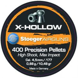 BOITE 400 PLOMB A AIR X-HOLLOW 4.5MM 0.68G CARTON DE 50 BTES