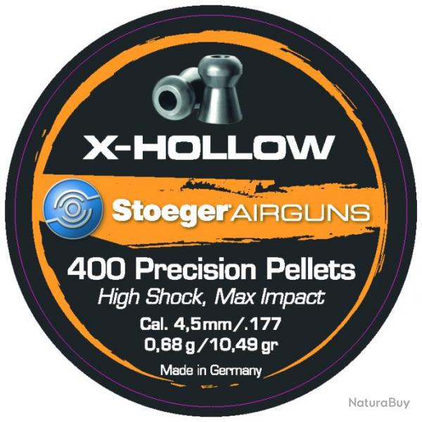 BOITE 400 PLOMB A AIR X-HOLLOW 4.5MM 0.68G CARTON DE 50 BTES