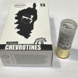 Munitions Chevrotine Magnum super PREVOT CAL.12/76 15G cuivre par 10