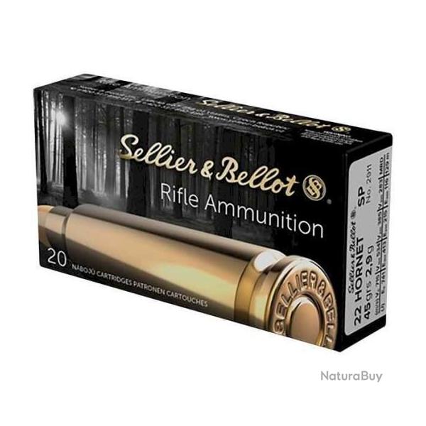 SELLIER&BELLOT CARTOUCHES 22 HORNET SP 45GR par 20