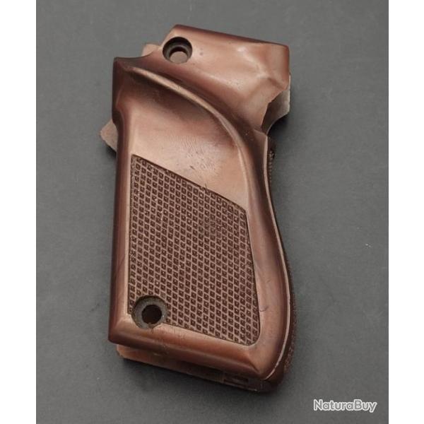 PLAQUETTE DE CROSSE PISTOLET UNIQUE D3 ETAT COMME NEUF Trs bon  Categorie D