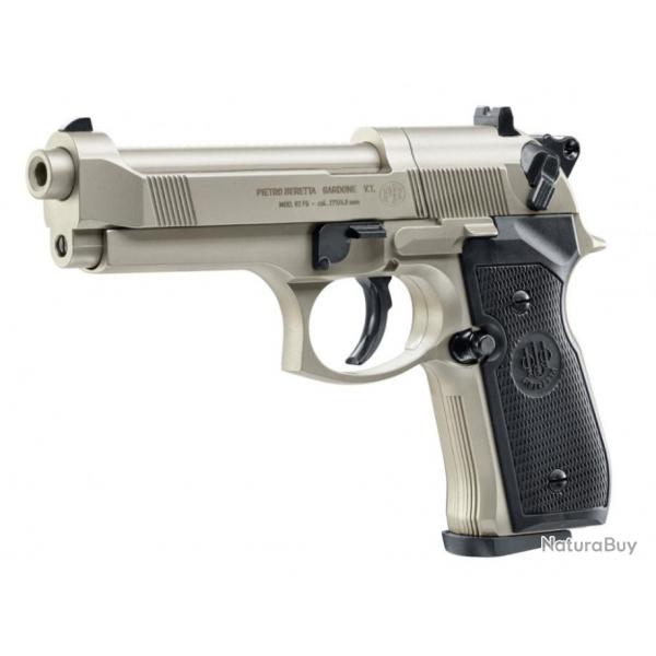 PISTOLET BERETTA M 92 FS CO2 CAL 4.5 MM - NICKEL