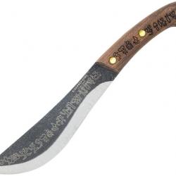 CTK3976712 Couteau Condor Matato'a Lame Acier Carbone 1095 Etui Cuir Manche Noyer Made Salvador