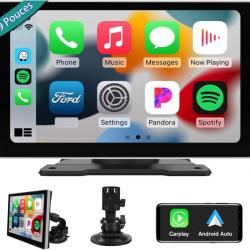 Ecran Carplay 9" Carplay Sans Fil Android Auto Airplay PhoneLink Écran de Voiture Portable Tactile F