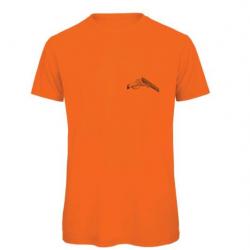 TEE SHIRT ORANGE FUSIL CASSE